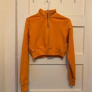 TNA cropped half zip pullover
